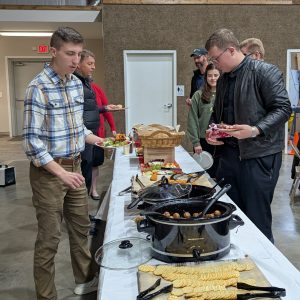 Sharing a meal at our Family-Friendly church in Kings Mountain